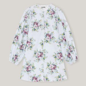 Ganni Poplin Mini Dress (new with tags)